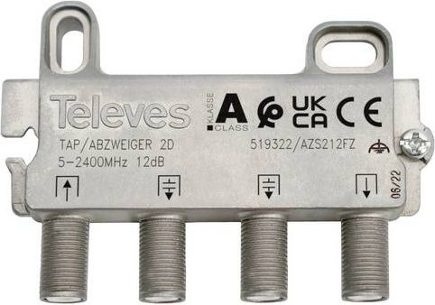 Televes AZS212FZ SAT-Abzweiger in Silber - Bild 1