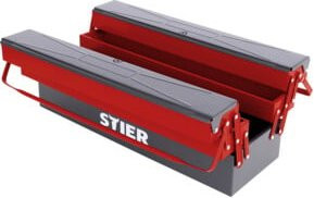 Stier Werkzeugkasten leer aus Stahl in Rot, B: 60 cm, H: 19 cm, T: 20 cm - Bild 1
