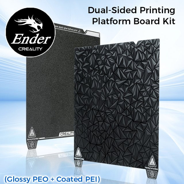 Creality K1 PEI-Blatt doppelseitiges Druckplattformplatinen-Kit in Schwarz, B/T: 235 x 235 mm, passend für Ender 3 V3 SE, Ender-3 S1, Ender-3 S1 Pro und Ender-5 S1 - Bild 1