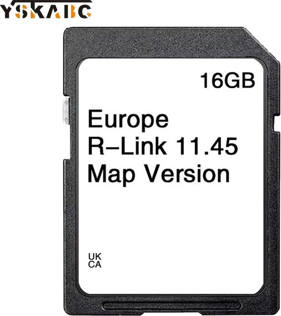 YSKABC SD-Karte für Renault R-Link Navigationssystem mit aktueller GPS-Karte für Europa - Bild 1