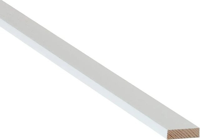 Döllken Profiles Rechteckleiste Weiß, B/H: 5 x 20 mm, Länge: 900 mm - Bild 1