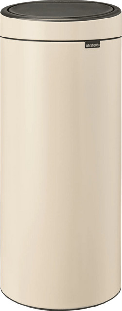 Brabantia Touch Mülleimer mit Soft-Close-Funktion und herausnehmbarem Inneneimer, 30 Liter, Soft Beige - Bild 1