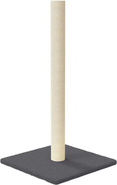 vidaXL Kratzsäule für Katzen in Grau aus Plüsch und Sisal, B/T/H: 35 x 35 x 70 cm - Bild 1