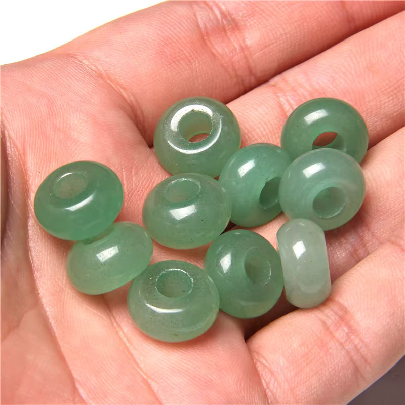 Perle Anhänger, Quarz Jade Opal, Abacus Form, Unisex - Bild 2