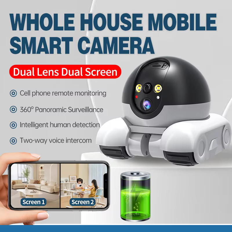 GEYUNE 1080P HD WIFI PTZ IP Überwachungskamera mit Auto Tracking in Weiß - Bild 3