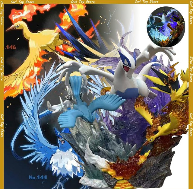 Bandai Pokemon Anime-Figur Lugia mit Licht, Multicolor, Höhe: 35 cm - Bild 1