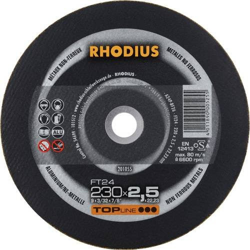 Rhodius FT24 201055 Trennscheiben-Set für NE-Metalle, 25 Stück, Schwarz - Bild 1