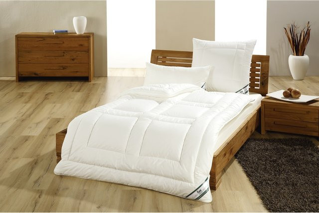 f.a.n. Frankenstolz Steppbett African Cotton in Weiß, B/T/H: 155 x 220 cm - Bild 1