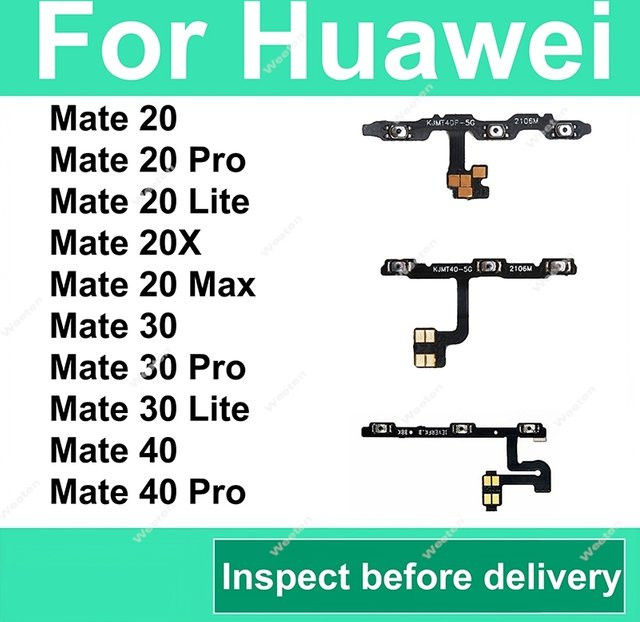 Flexkabel für Power- und Lautstärketasten passend für Huawei Mate 20 30 40 Pro 20 30 Lite 20X 20Max 40 Ersatzteil - Bild 1