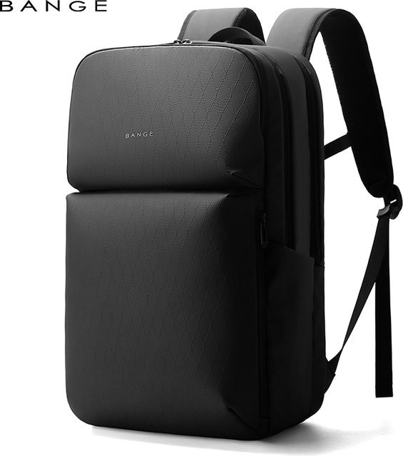 BANGE Laptop-Rucksack mit großem Fassungsvermögen und wasserabweisendem Design in Schwarz, passend für 16-Zoll-Laptops - Bild 1