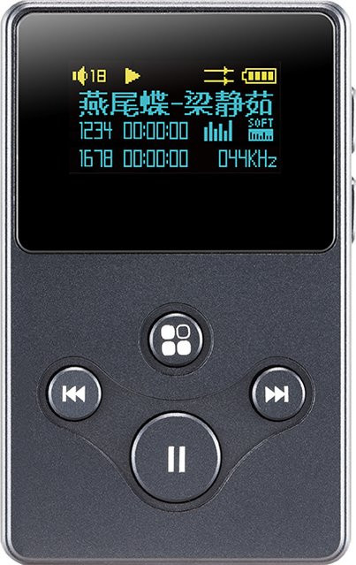 XDUOO X2S Musik-Player, tragbarer High-Resolution Audio Player mit OLED-Bildschirm und Aluminiumgehäuse in Schwarz - Bild 1