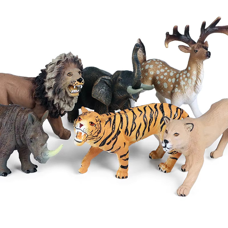 Oenux Zoo World Wildtier Actionfiguren, Tiere, Bauernhof, Kunststoff - Bild 2