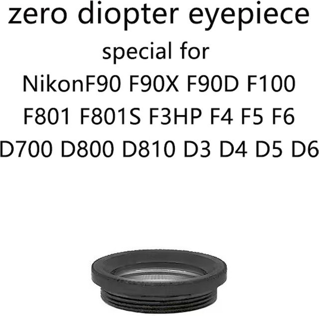Penivoo Null-Dioptrien-Okulare für Teleskop-Sucher F90 F90X F90D F100 F801 F801S F3HP F4 F5 F6 D700 D800 D810 D3 D4 D5 D6 DZHS DZXS D38 D3X N90 Schwarz - Bild 1