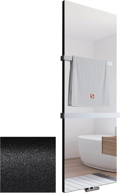 Schulte Design-Heizkörper New York Spiegel 918 W in Pearl-Schwarz - Bild 1