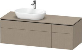 Duravit Waschtischunterschrank L-Cube in Beige Matt, B/T/H: 142 x 55 x 48,2 cm - Bild 1
