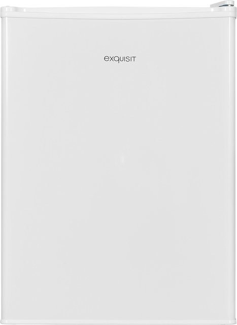 Exquisit Mini-Kühlschrank KB60-V-091E weiß, 50 l, ohne Gefrierfach, 2 Ablagen, freistehend - Bild 1
