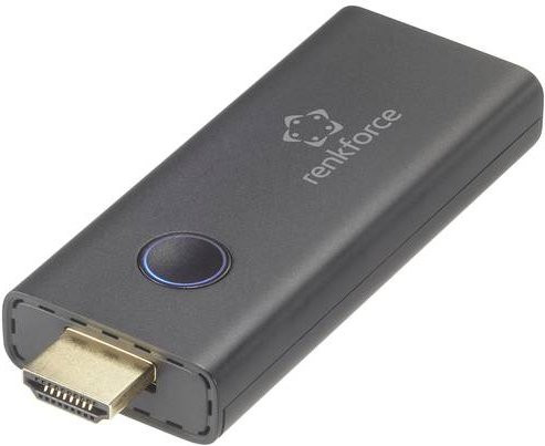Renkforce RF-SSD-300 HDMI Funkübertragung Empfänger mit Wi-Fi, Schwarz, Reichweite 20 m - Bild 1