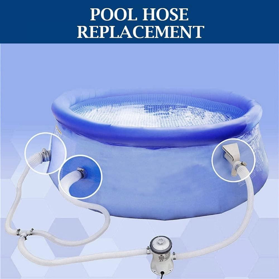 Intex 2-teiliges Zubehörset für oberirdische Pools, Schlauch für Poolpumpen, Weiß, Durchmesser: 32 mm - Bild 4