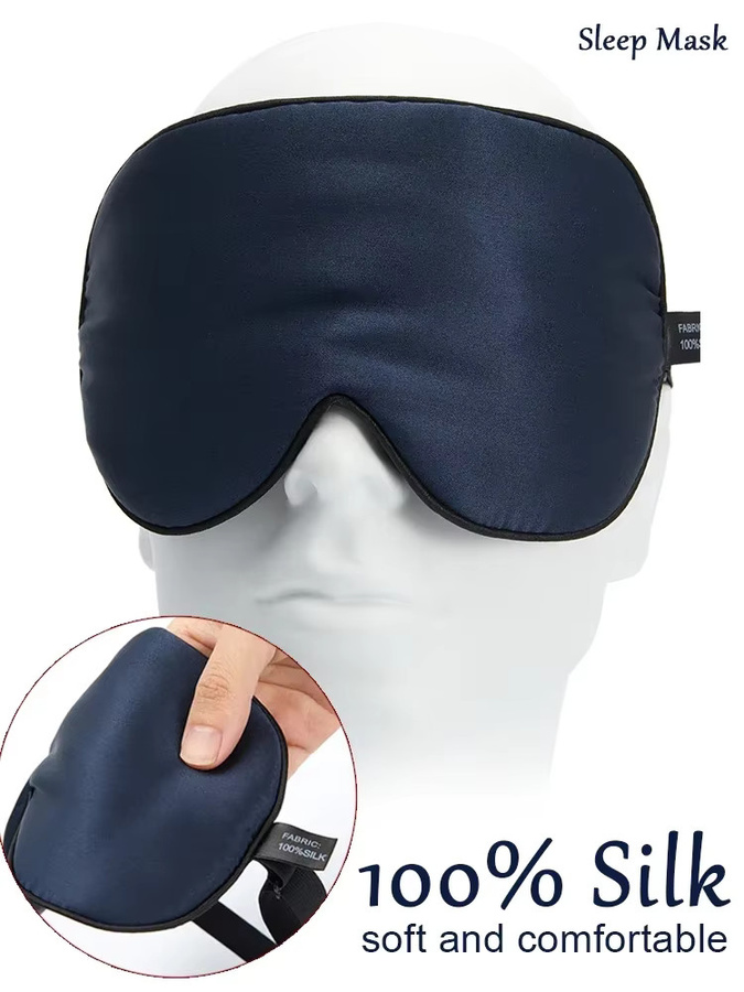 MERALL Schlafmaske aus Maulbeerseide, Augenmaske - Bild 1