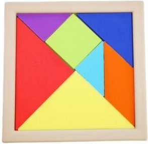 Yiran toy Tangram Puzzle 3D Holz rot 0-3J - Bild 1