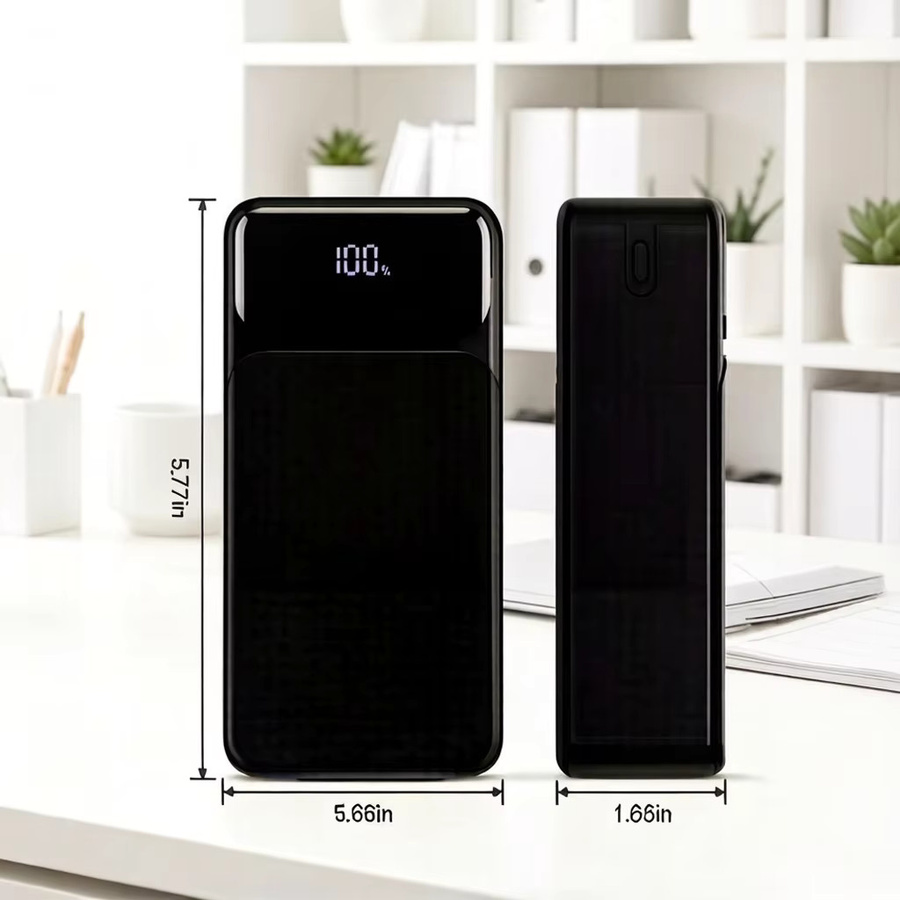 Hganus Tragbare Powerbank 50000mAh mit 22,5W Schnellladung, Schwarz, mit USB-C und USB-A Ausgängen - Bild 6