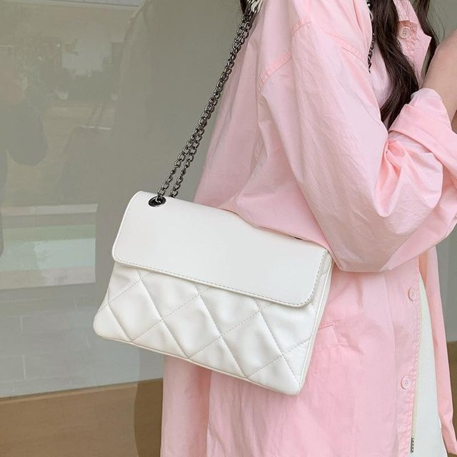 JMG Bags Umhängetasche Damen, weiß, quadratisch - Bild 1