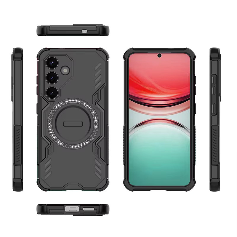 Magnetische Schutzhülle mit Wärmeableitung für Samsung Galaxy S25 Ultra, S25 Plus, S25 Edge und S25 in Schwarz und Lila mit Unterstützung für kabelloses Laden - Bild 6