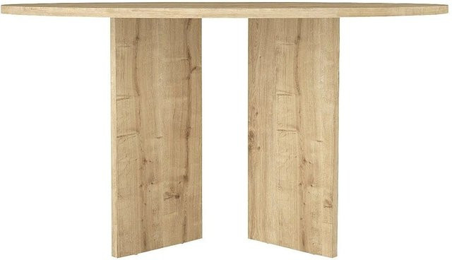 Vente-unique Esstisch Topania Modern in Braun mit runden Kanten, B/T/H: 138 x 75 x 76 cm - Bild 1