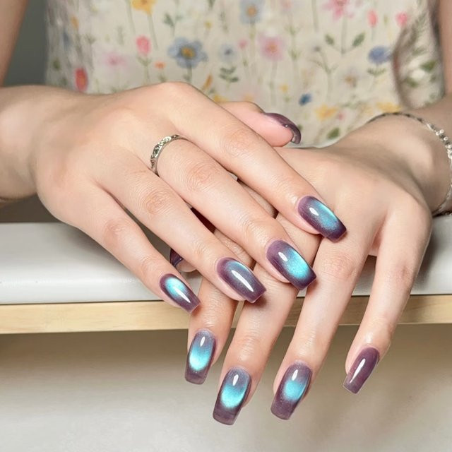MISS MIANEL Gel-Nagellack, Lila Blau, Schimmernd, 10 ml - Bild 1