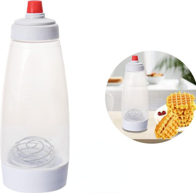 NATAWA Teigspender und Mixer mit Sahne-Teig-Flaschenpresse und Küchen-Shaker in Weiß - Bild 1