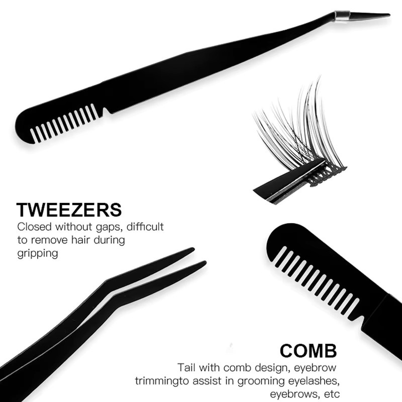 lonzunin Wimpernverlängerungsset, Black, Unisex - Bild 4