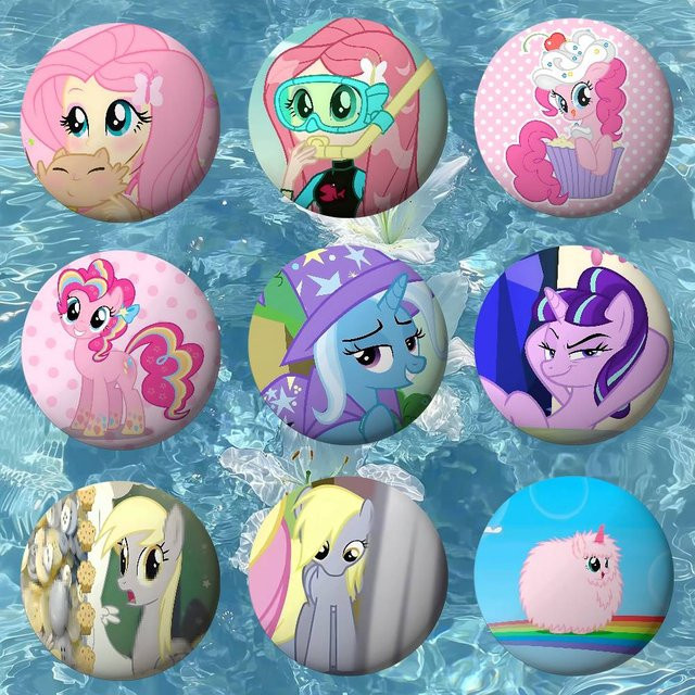 Kayou My Little Pony Anstecknadeln, Metall, Tiere - Bild 1