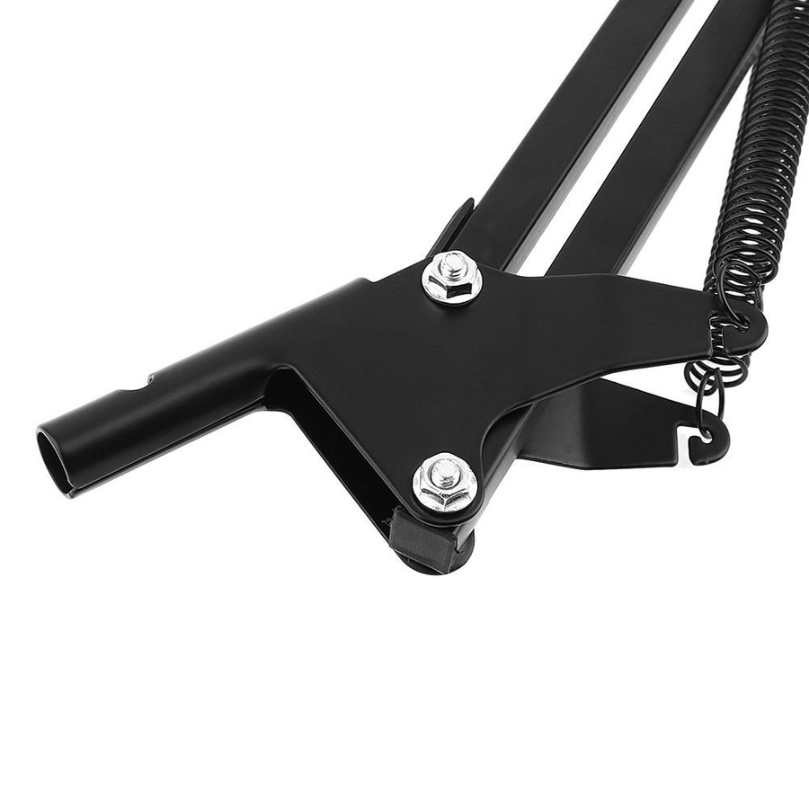 E Lighting Universeller flexibler Metallhalter mit überlangem Schwenkarm und Standhalterung für Tischlampen, Schwarz - Bild 3