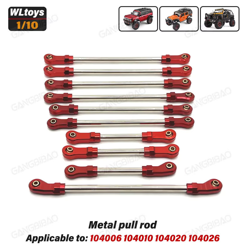 WLtoys Metall-Upgrade-Zubehör, Zubehör, Metall, Rot - Bild 2