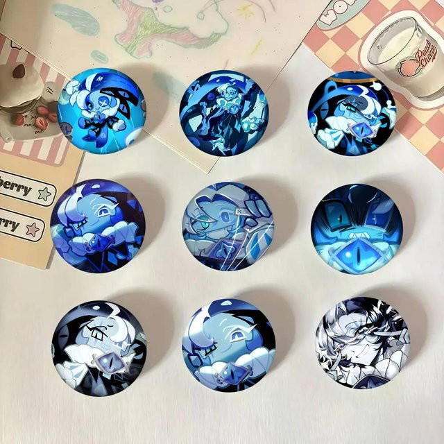 Brosche Shadow Milk Cookie Anime Rundes Abzeichen - Bild 1
