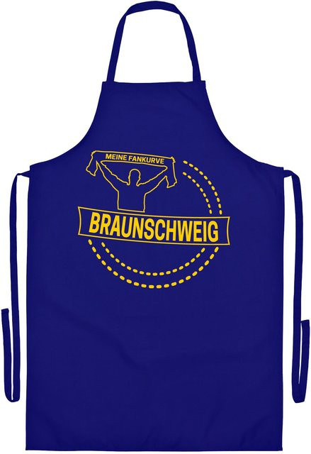 Grillschürze Braunschweig Meine Fankurve von multifanshop in Gelb - Bild 1