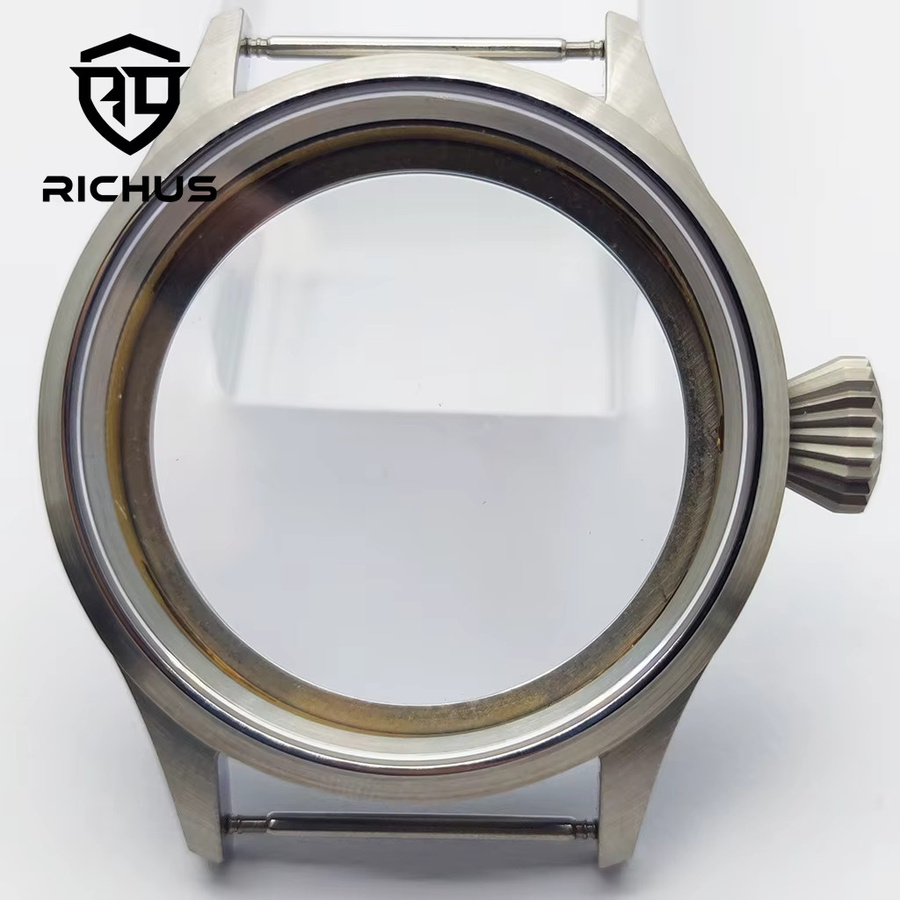 RICHUS Uhrengehäuse Edelstahl, 43 mm, Silber, Saphirglas - Bild 2