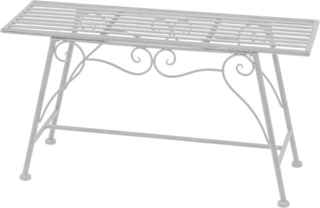 Garden Pleasure Blumenbank Lorin aus Stahl in Weiß, B/T/H: 45 x 27 x 83 cm - Bild 1