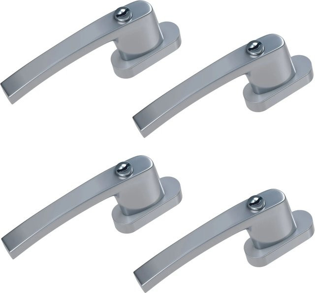 BASI Fenstergriff FG 503 Abschließbar 4er Set Silber Aluminium Gleichschließend mit 4 Schlüsseln - Bild 1