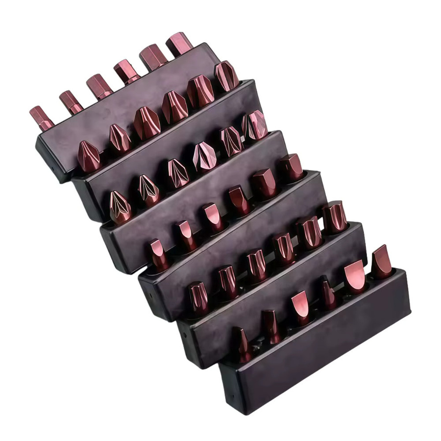 Probon S2 Sicherheits-Schraubendreher-Bit-Set aus S2 Stahl mit Torx, HEX, Quadrat und Pozidriv in verschiedenen Set-Größen - Bild 4