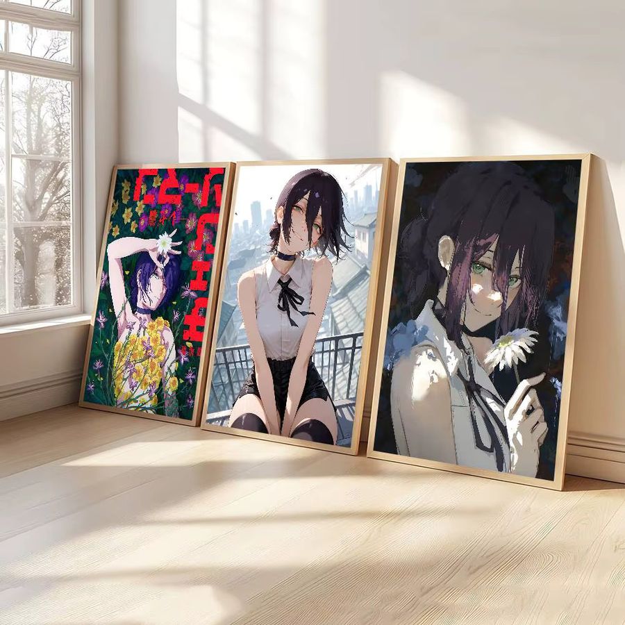 Potdemiel Chainsaw Man Reze Wandaufkleber und Poster aus wasserfestem Papier - Bild 2