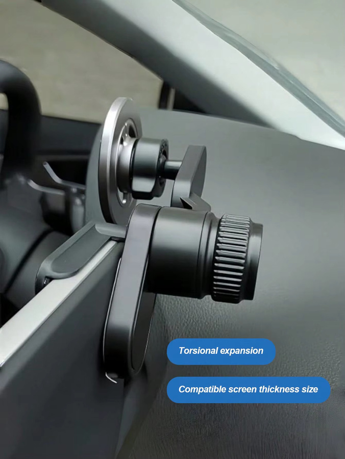 Magnetische Autotelefonhalterung in Schwarz mit 360 Grad drehbarem Arm für universelle Nutzung - Bild 4