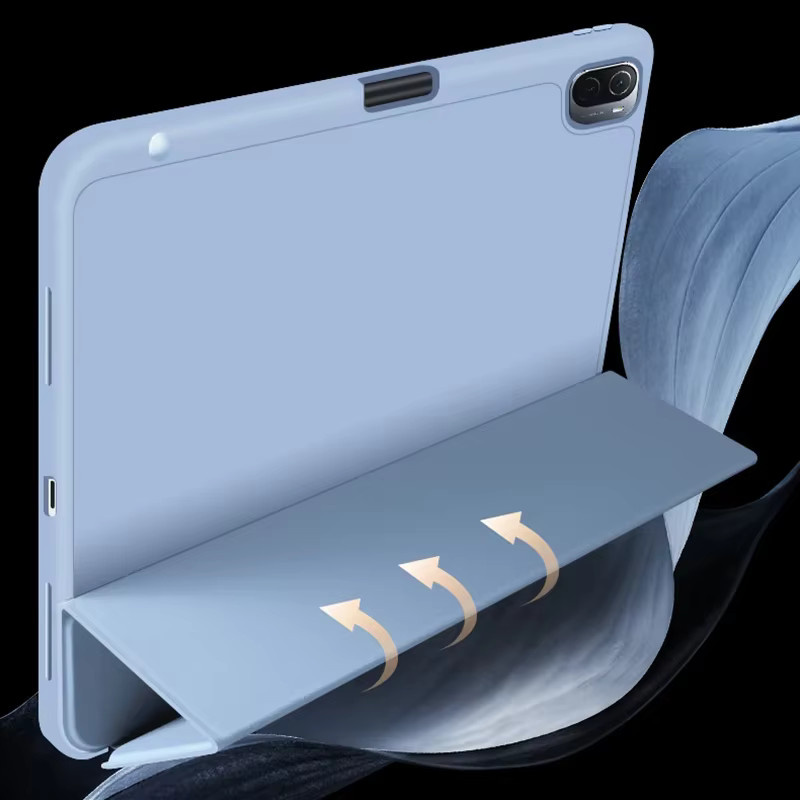 Xiaomi Redmi Pad SE2 11 Zoll 2025 Silikon Schutzhülle mit Stifthalter in Grün oder Blau - Bild 2