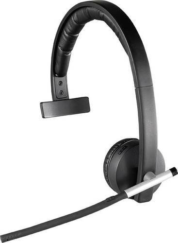 Logitech Mono H820e Wireless On-Ear Headset in Schwarz mit DECT und Bluetooth - Bild 1