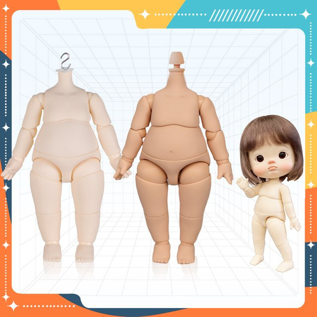 YmY Big Pear Puppenkörper klein, 1/6 Größe, S-Haken, BJD Ob Gelenkpuppe, Puppenzubehör, Kunststoff - Bild 1