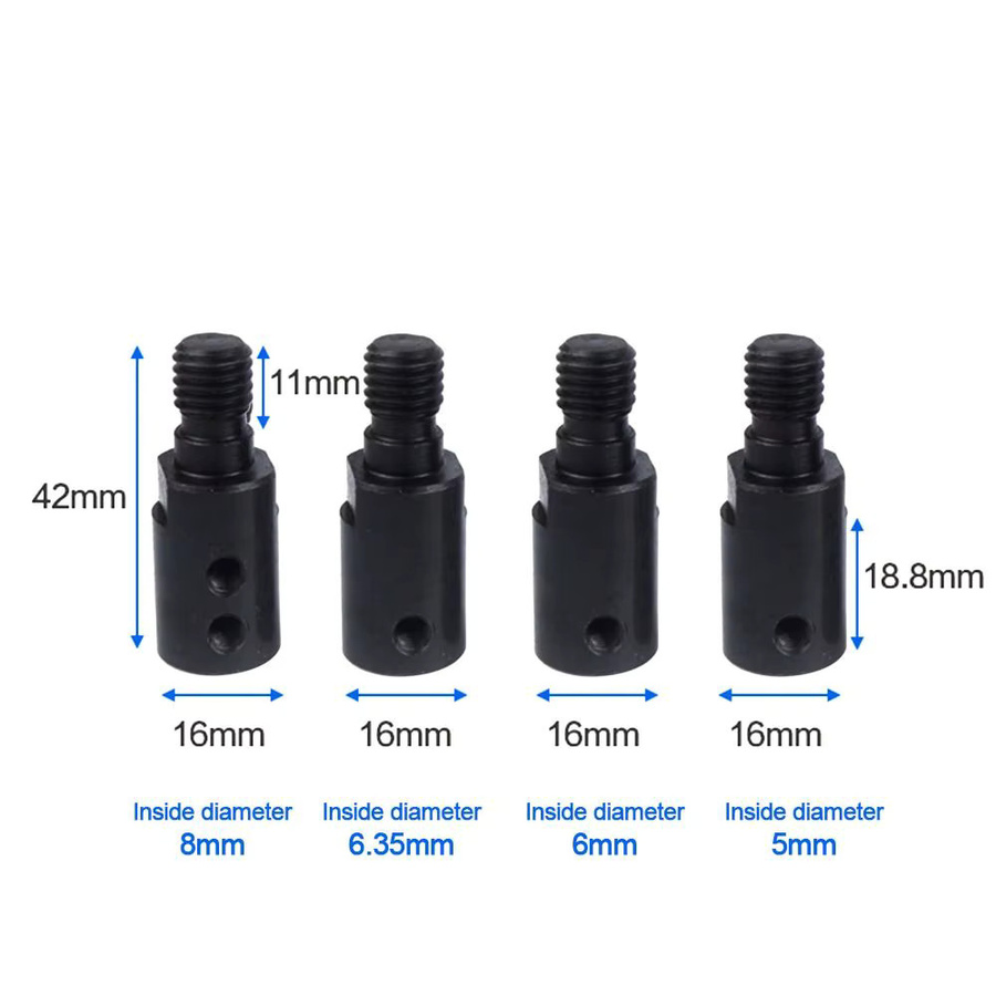 DAYFULI Sägeblatt Adapter Set in Schwarz für Schleifen, Polieren und Bohren mit M10 Wellenadapter und Pleuelhülsen-Kupplung - Bild 4