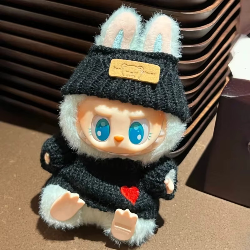 Keeppley Labubu Puppen-Liebespullover, Zubehör, Schwarz, Plüsch / Textil - Bild 3