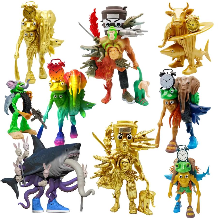 MINISO Hai Figur aus PVC als dekoratives Modell für deinen Schreibtisch in Multicolor - Bild 2