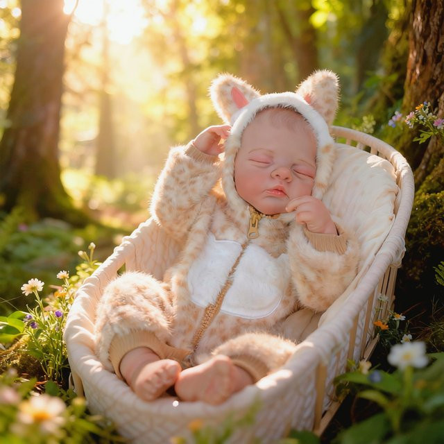 NPK Babypuppe Irys, 18 Zoll, handgefertigt, Sammlerstück, Kunstpuppe - Bild 1