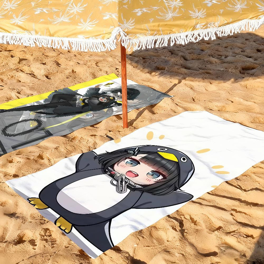 Gugu Gaga Handtuch für Kinder, schnelltrocknendes Strandtuch für Schwimmbad, Camping und Fitness, Multicolor, B: 40 cm, H: 60 cm - Bild 2